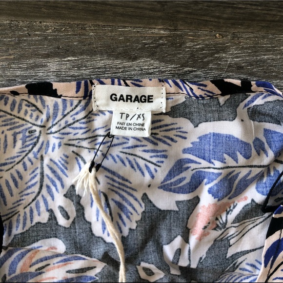 NTW | garage cropped front tie cropped blouse - Picture 5 of 5